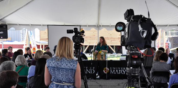 Photo of the a WaterShed media event
